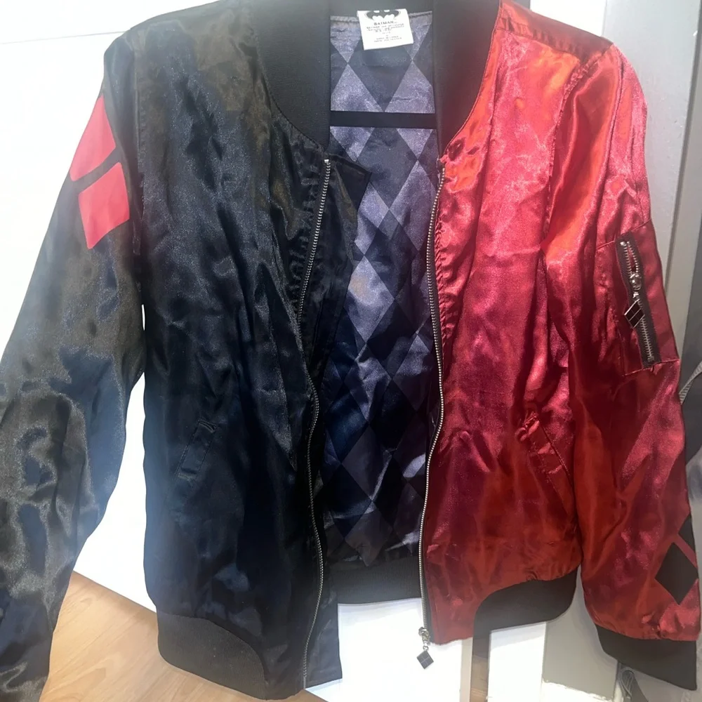 Harley Quinn size SMALL Classic Women's Bomber Jacket - Picture 2 of 10